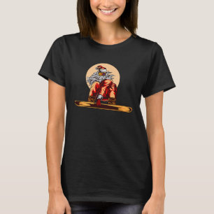 Camiseta Navidades de esquí de Santa Claus Merry Xmas Ski S