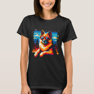 Camiseta Navidades de estilo de arte de piano de pastor ale