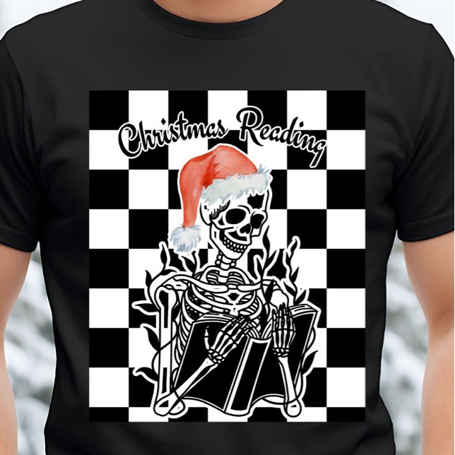 Camiseta Navidades de estilo gótico leyendo (Subido por el creador)