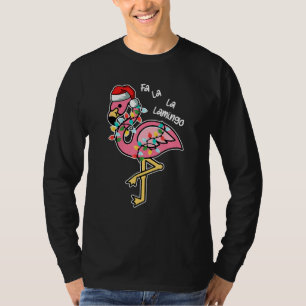 Camiseta Navidades de Falalala Mingo Flamingo Cute Ligeras 