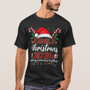 Camiseta Navidades de familia 2024 Compitiendo con la diver