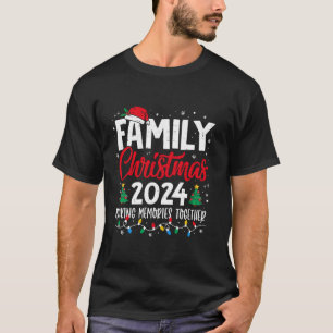 Camiseta Navidades de familia 2024 Compitiendo con la diver