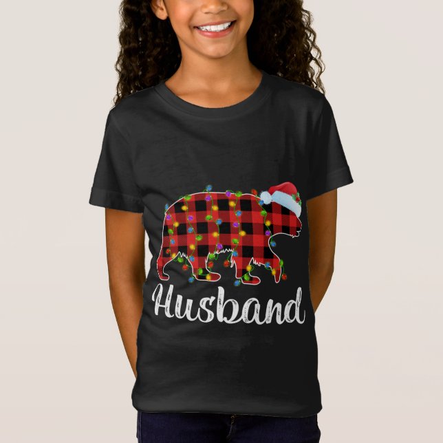 Camiseta Navidades de familia con juego de búfalos y marido (Anverso)