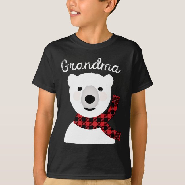 Camiseta Navidades de familia con regalo de oso para la abu (Anverso)