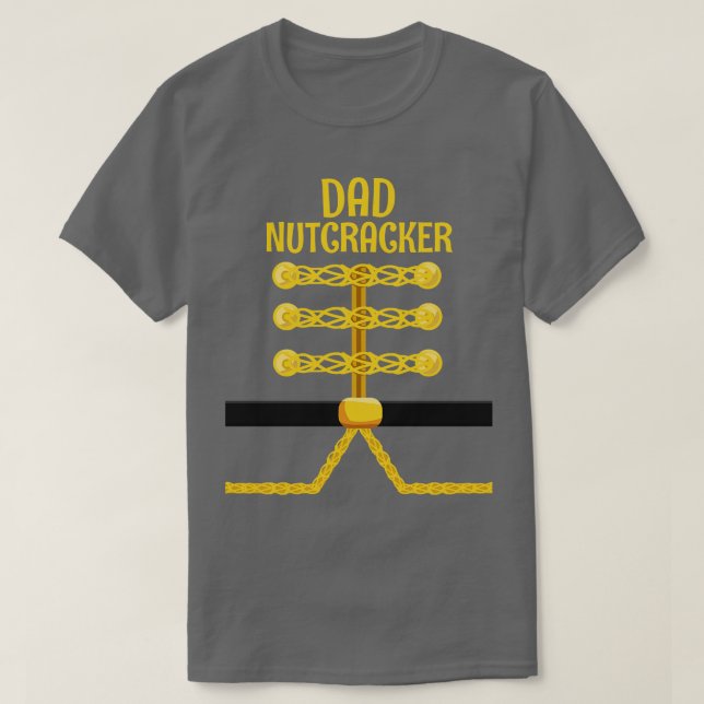 Camiseta Navidades de familia DAD Nutcracker coincidentes (Diseño del anverso)