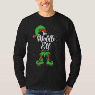 Camiseta Navidades de familia de edad media que coinciden c