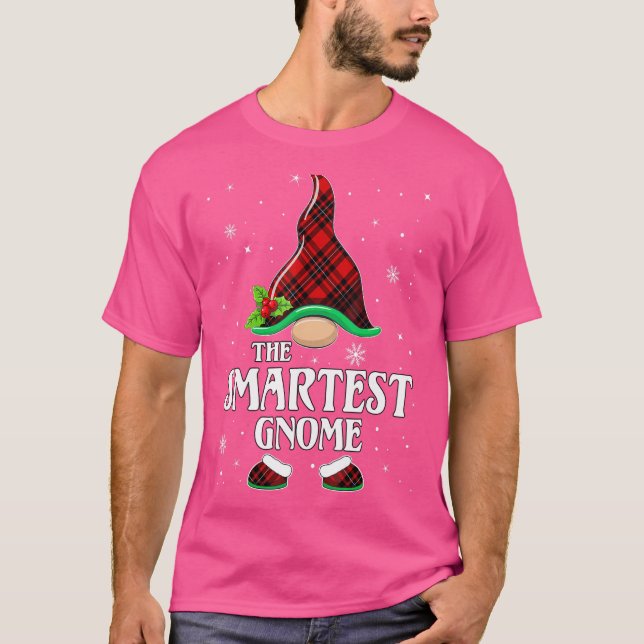 Camiseta Navidades de familia de juegos rojos Gnome más int (Anverso)
