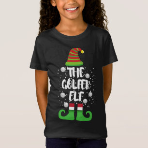 Camiseta Navidades de familia Golfer Elf Fiesta Navidades d