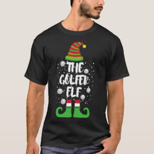 Camiseta Navidades de familia Golfer Elf Fiesta Navidades d