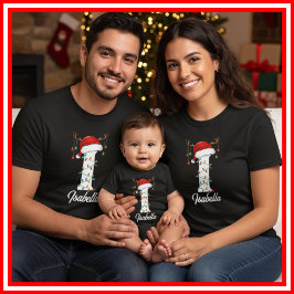 Camiseta Navidades de familia monogramados Antlers Santa Ha