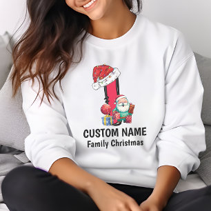 Camiseta Navidades de familia monogramados personalizan con