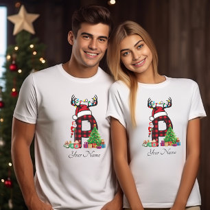 Camiseta Navidades de familia monogramados personalizan con