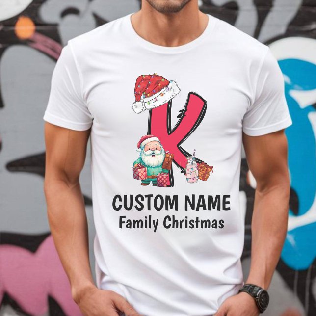 Camiseta Navidades de familia monogramados personalizan con (Subido por el creador)