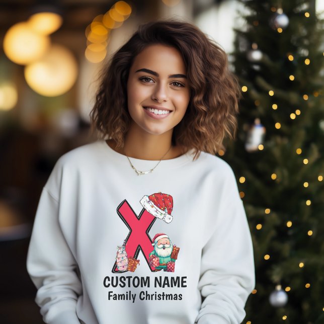 Camiseta Navidades de familia monogramados personalizan con (Subido por el creador)
