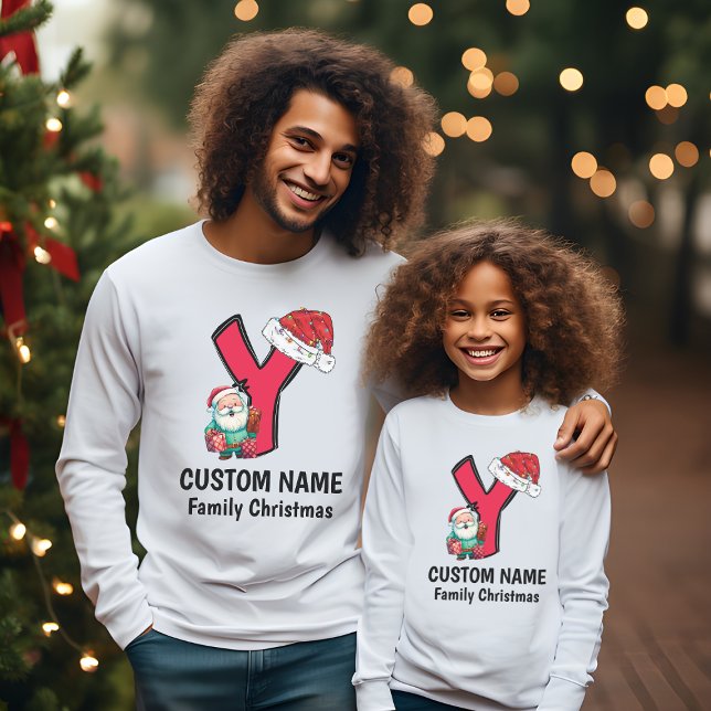 Camiseta Navidades de familia monogramados personalizan con (Subido por el creador)