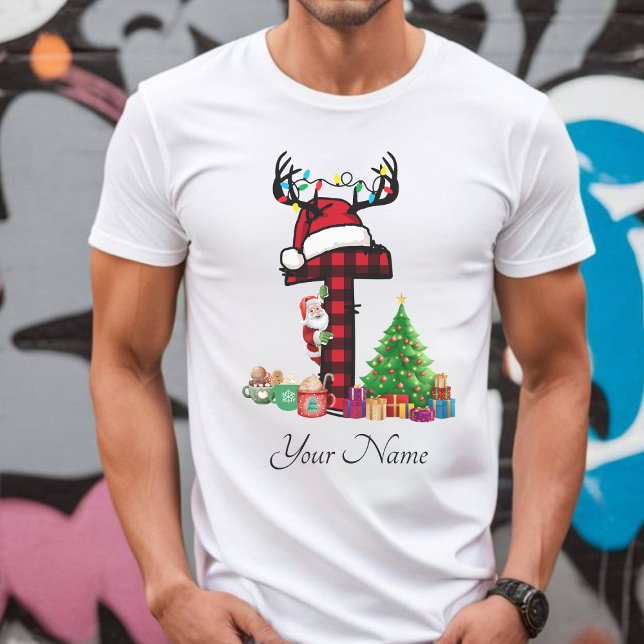 Camiseta Navidades de familia monogramados personalizan con (Subido por el creador)