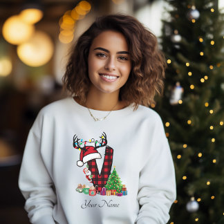 Camiseta Navidades de familia monogramados personalizan con