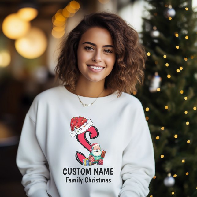 Camiseta Navidades de familia monogramados personalizan con (Subido por el creador)