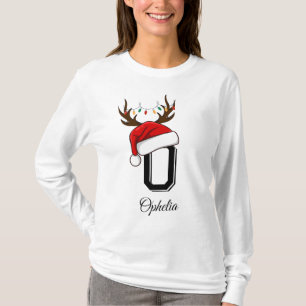 Camiseta Navidades de familia monogramados que coinciden co