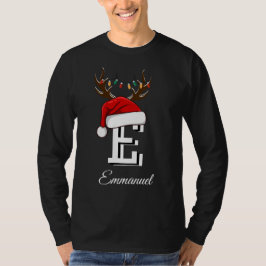 Camiseta Navidades de familia monogramados que coinciden co