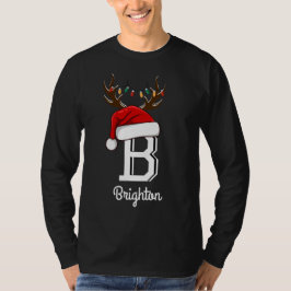 Camiseta Navidades de familia monogramados que coinciden co