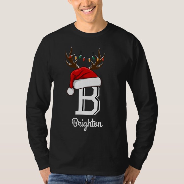Camiseta Navidades de familia monogramados que coinciden co (Anverso)