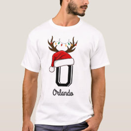 Camiseta Navidades de familia monogramados que coinciden co