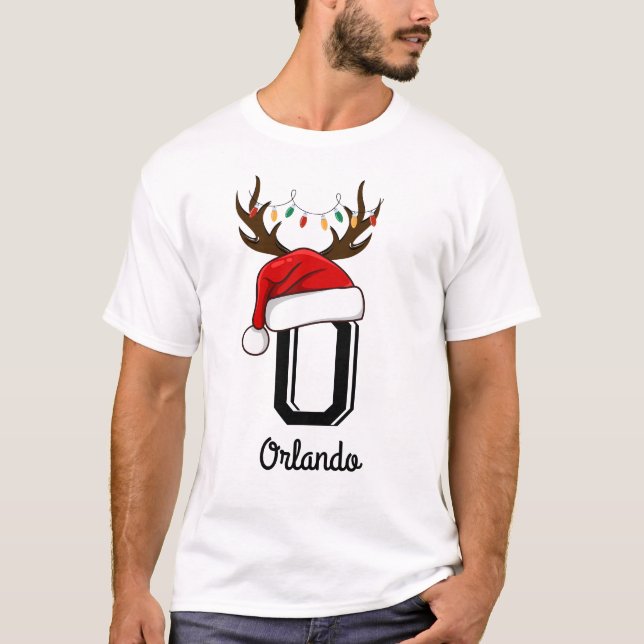 Camiseta Navidades de familia monogramados que coinciden co (Anverso)