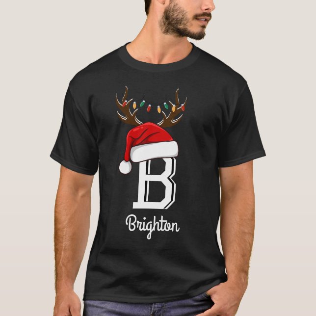 Camiseta Navidades de familia monogramados que coinciden co (Anverso)