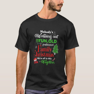 Camiseta Navidades de familia vacacionan pijamas graciosa