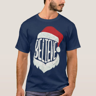 Camiseta Navidades de familias divertidas creen que Santa C