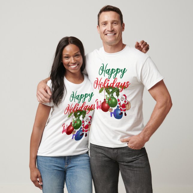 Camiseta Navidades de Felices Fiestas (Unisexo)