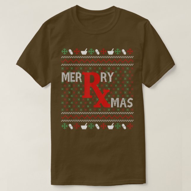 Camiseta Navidades de Feliz Navidad Farmacéuticos Tecnológi (Diseño del anverso)