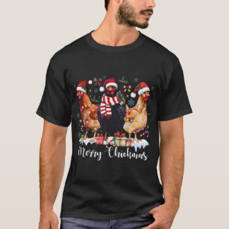 Camiseta Navidades de Feliz Navidad Pollo Coquette Pollo
