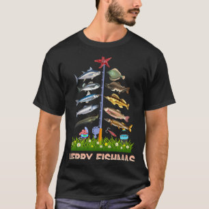 Camiseta Navidades De Feliz Pescado Navidad Para Pescadores