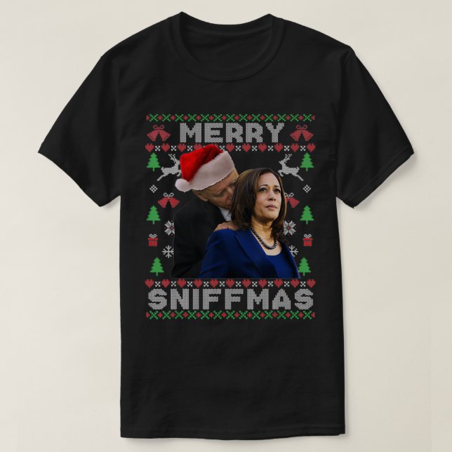 Camiseta Navidades de Feliz Snifmas contra Navidades feos d (Diseño del anverso)