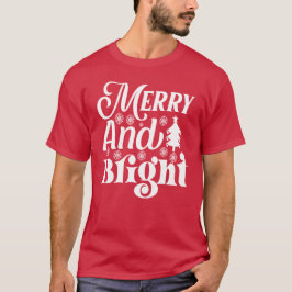 Camiseta Navidades de feriado con amargura y brillo