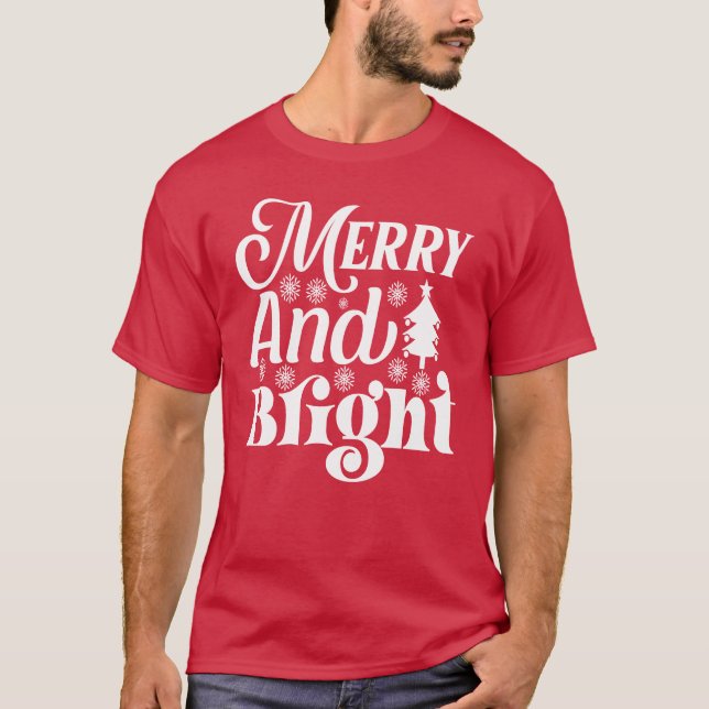 Camiseta Navidades de feriado con amargura y brillo (Anverso)