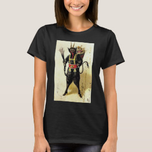 Camiseta Navidades de feriado malvados Krampus Scary Demon