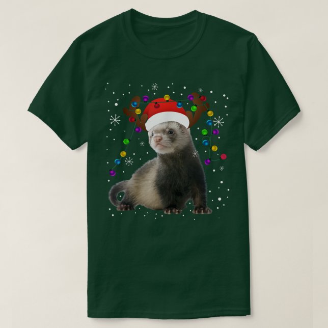 Camiseta Navidades de Ferret con navidades ligeras (Diseño del anverso)