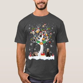 Camiseta Navidades De Ferret En El Árbol De Invierno Ferret