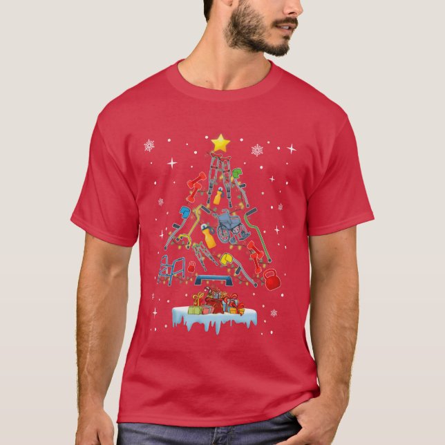 Camiseta Navidades de fisicoterapia niño Navidades de PTher (Anverso)