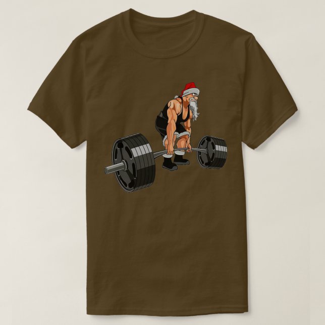 Camiseta Navidades de fitness física (Diseño del anverso)