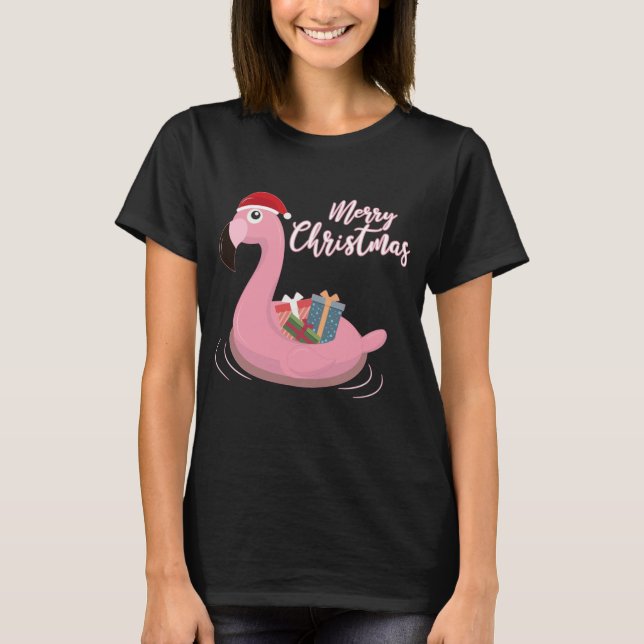Camiseta Navidades de Flamingo (Anverso)