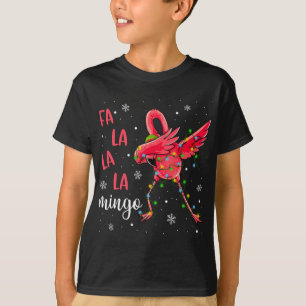 Camiseta Navidades de Flamingo alumbran divertida Navidad S