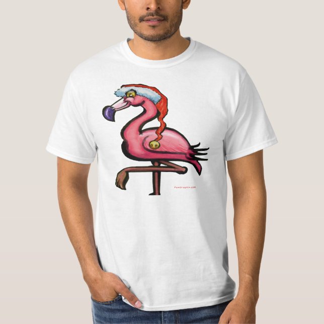 Camiseta Navidades de Flamingo Tee (Anverso)