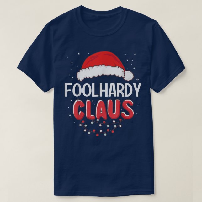 Camiseta Navidades de Foolhardy Santa Claus a juego  (Diseño del anverso)