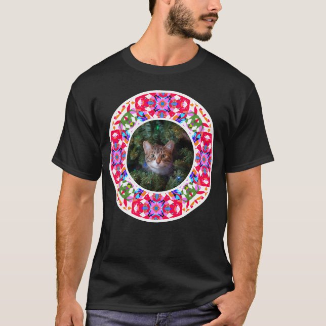 Camiseta Navidades de fotografía personalizado Mascota Perr (Anverso)