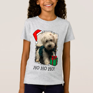 Camiseta Navidades de fotografía personalizado Santa Hat Ma