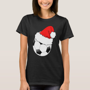 Camiseta Navidades de fútbol de Santa Hat hombres mujeres n